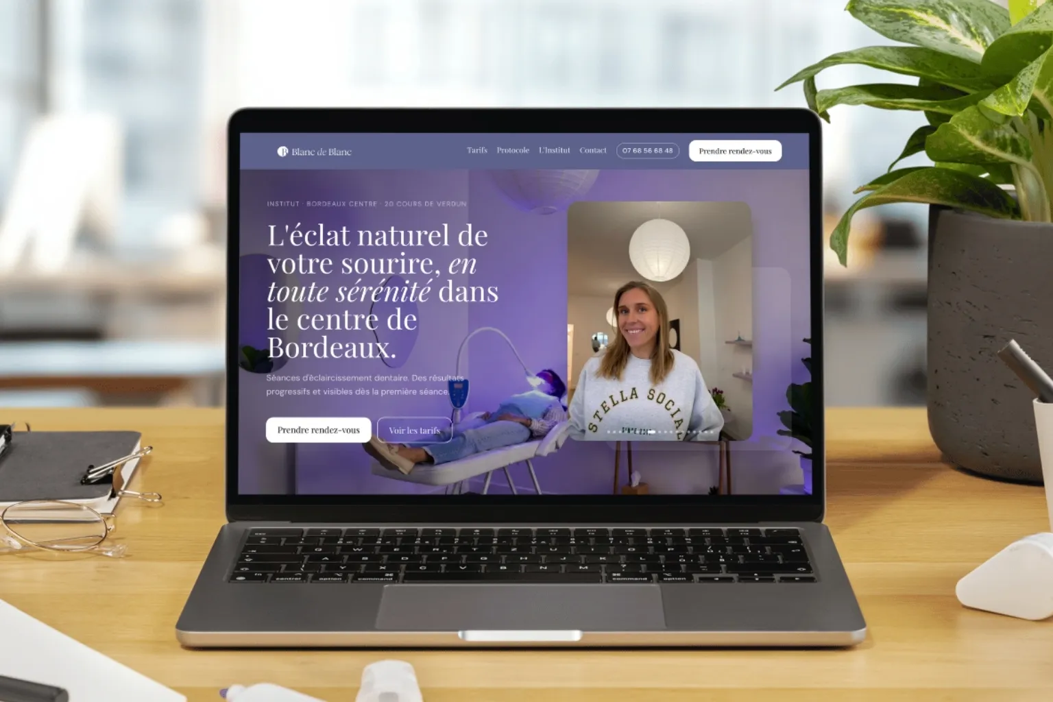 Capture d'un site livré (page d'accueil)